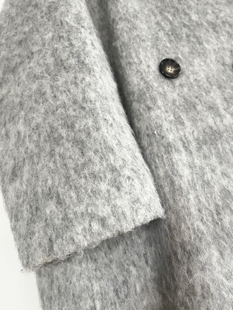 COLLAGE GALLARDAGALANTE シャギーコート（ライトグレー）