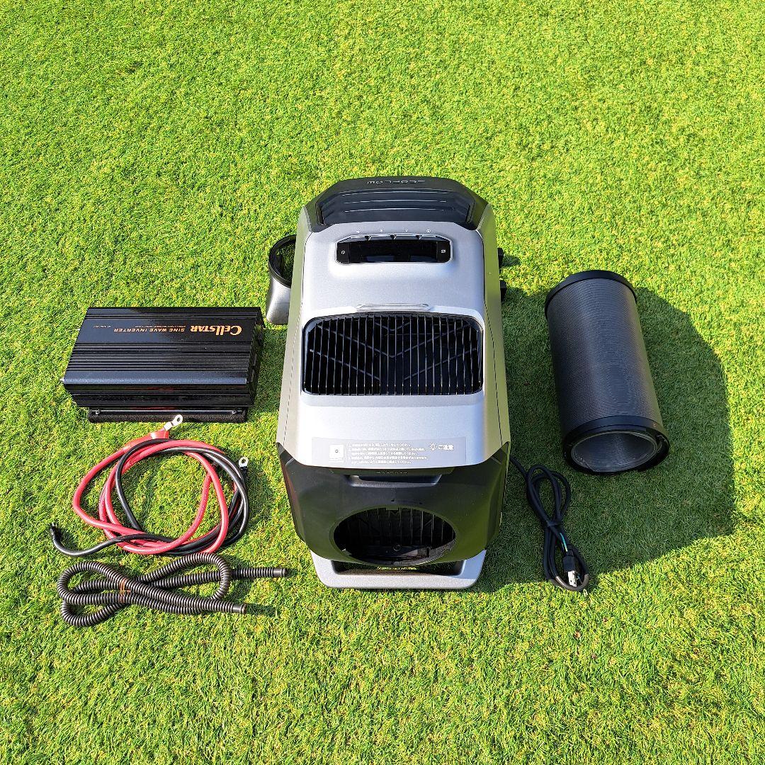 EcoFlow WAVE2 冷暖房ポータブルエアコン本体、バッテリーパックセット