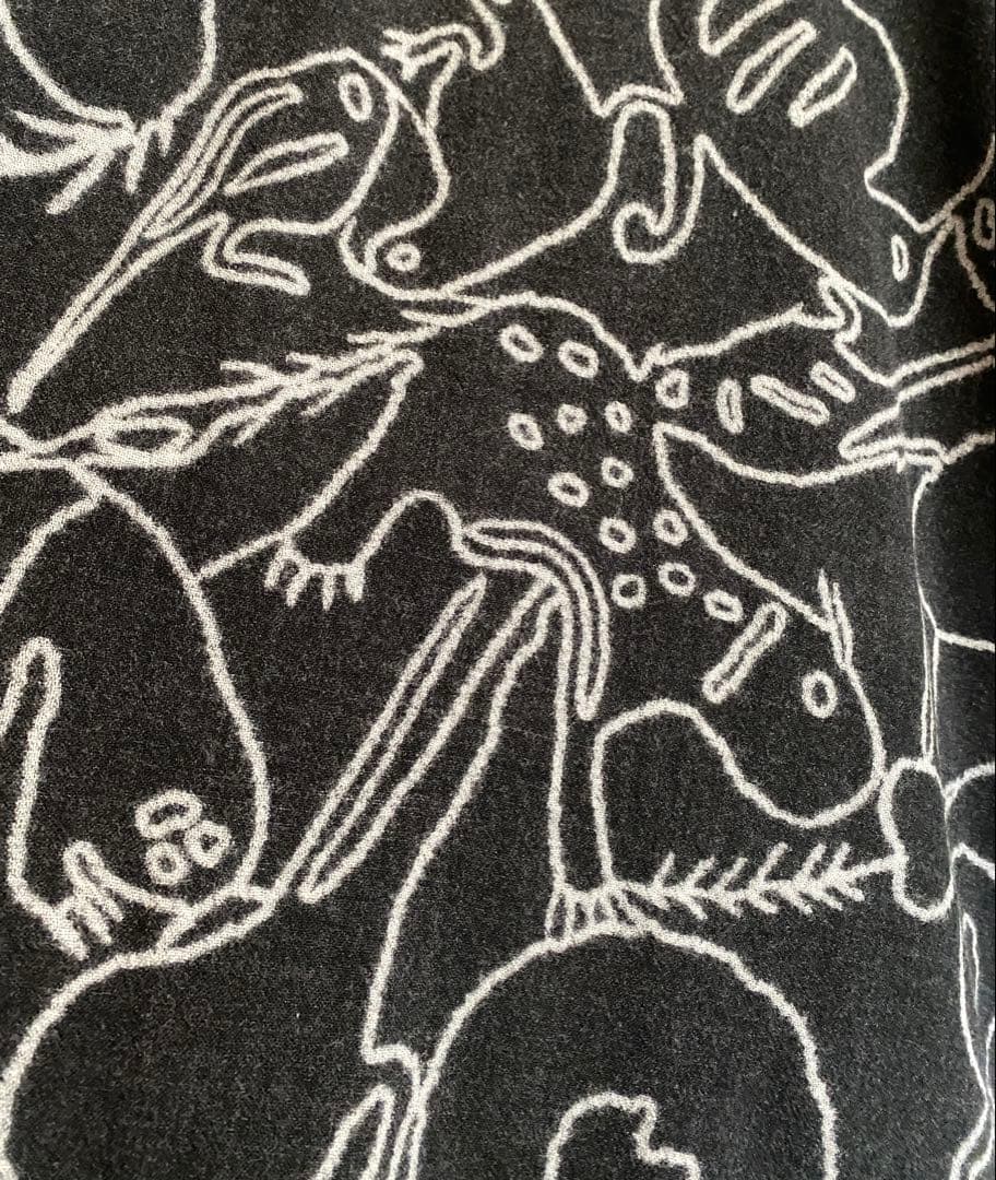 ヨーガンレール　美品　モンスタープリントチュニック　黒　ババグーリ