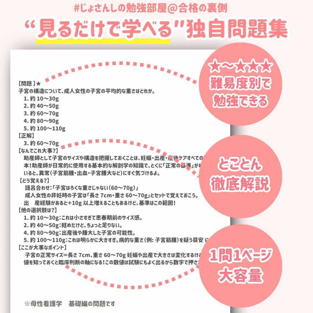 【限定特典付】助産師学校受験対策ドリル①～⑤ 助学 母性 国試 看護師