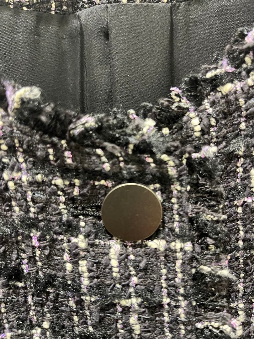 さなセオリーリュクス美品ツイードジレ　38 ブラック