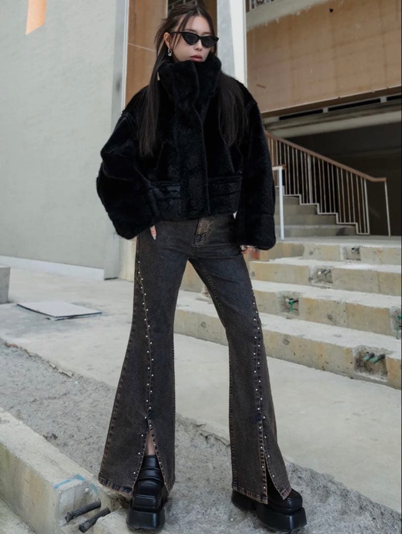 【未使用品】Glamlips リバーシブル ボンディング FURジャケット