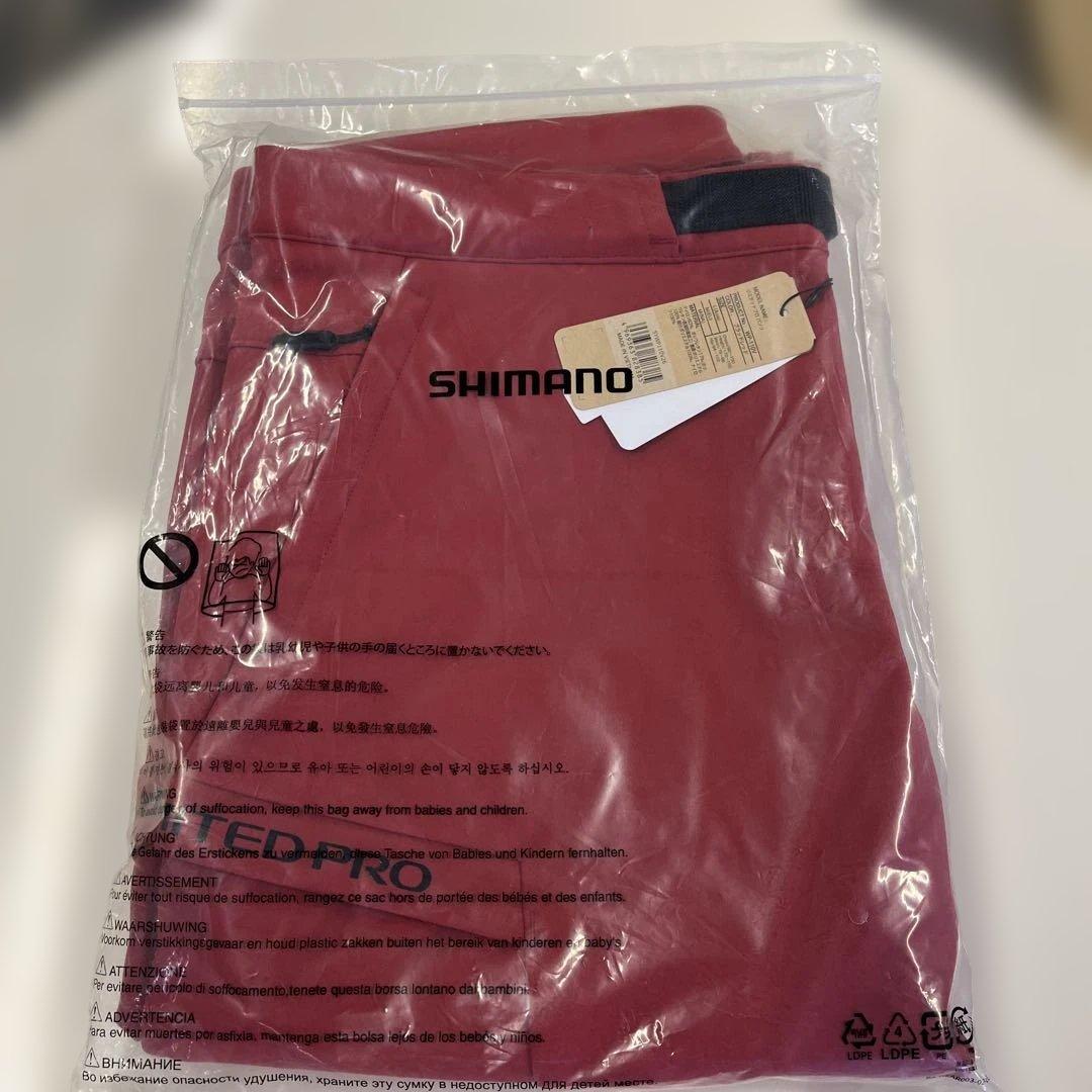 シマノ　WP-110V リミテッドプロ　ウォームパンツ　ファイアブラッド L