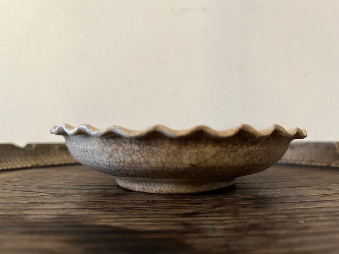 御深井焼 輪花皿【13cm】