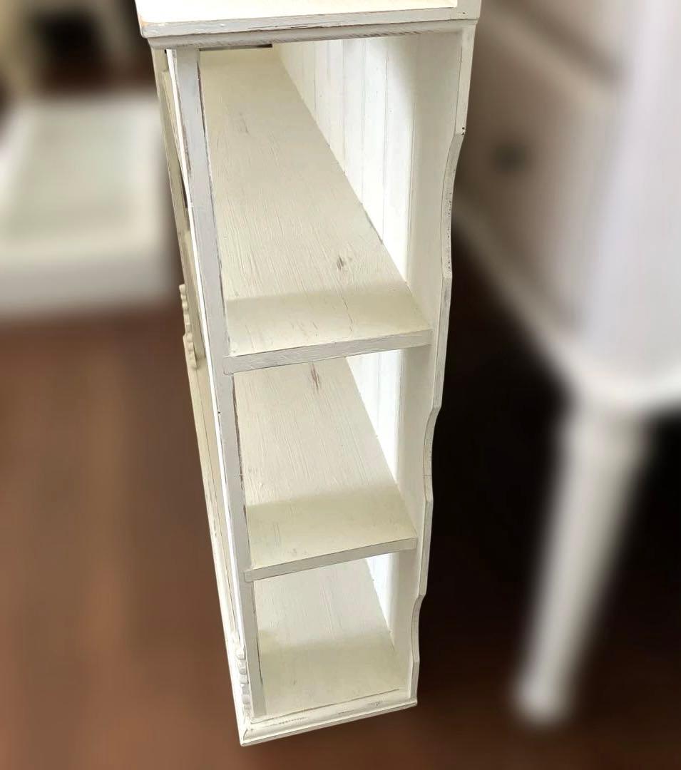 フレンチシャビー風 飾り棚 オープンラック 薔薇