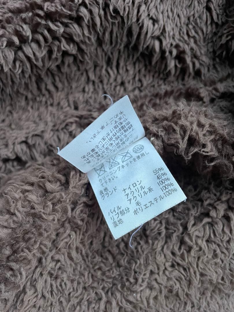 ツモリチサト　バンビ柄　フェイクファー ジャケット　M