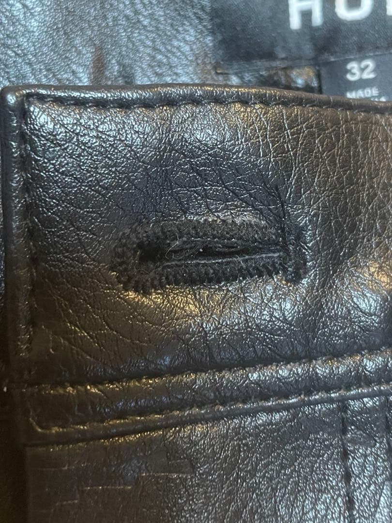 【美品】HUF メンズパンツ フェイクレザー