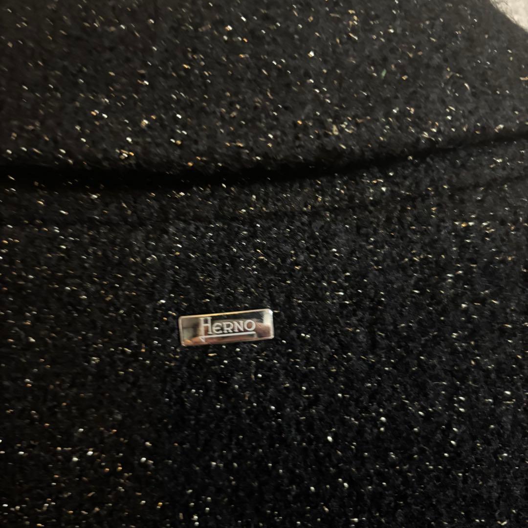 HERNO kids ウールコート 2024年購入 サイズ8 メタリックヤーン