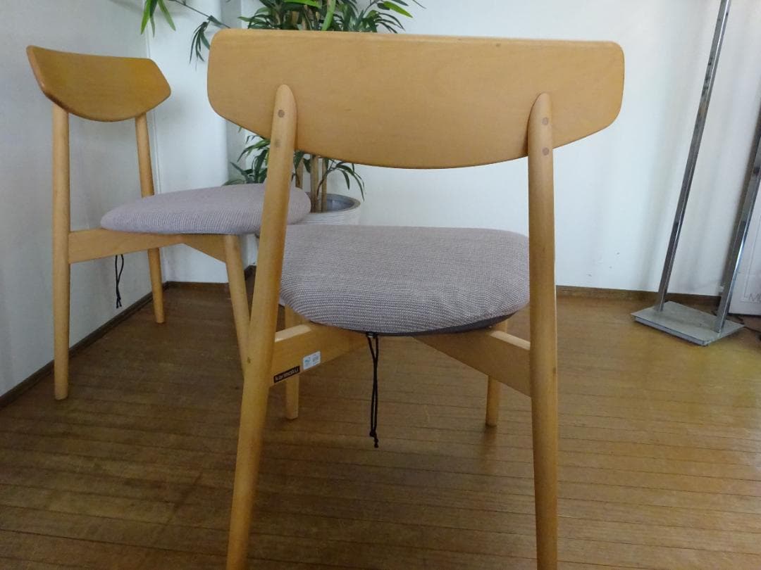 senカリモク　ダイニングチェア　CD4005　カバーリング　2脚セット