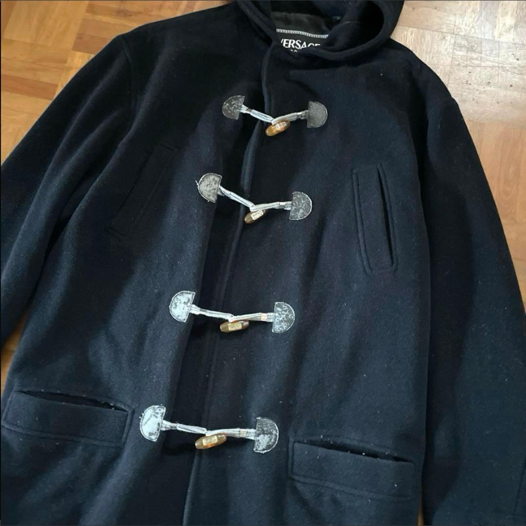 VERSACE JEANS COUTURE ヴィンテージ　ダッフルコート M 黒