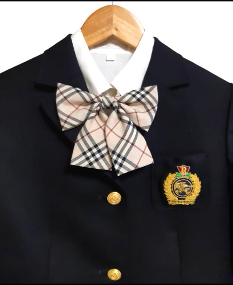 BURBERRY バーバリー エンブレムジャケット スカート ブラウス 卒業式