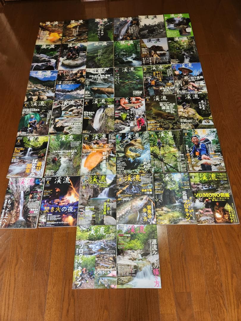 つり人社、渓流2001夏号から2023号の38冊