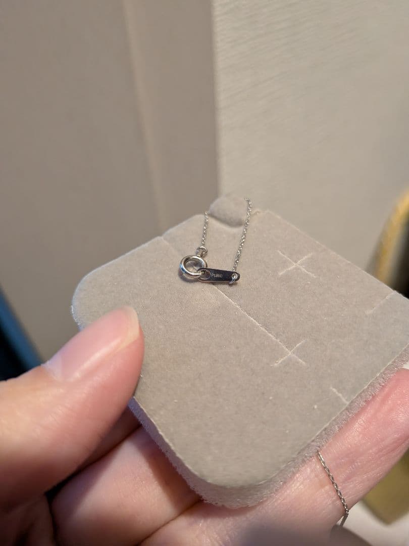 ツツミ　ネックレス　プラチナ　一粒ダイヤ　ジュエリー　鑑定書付き