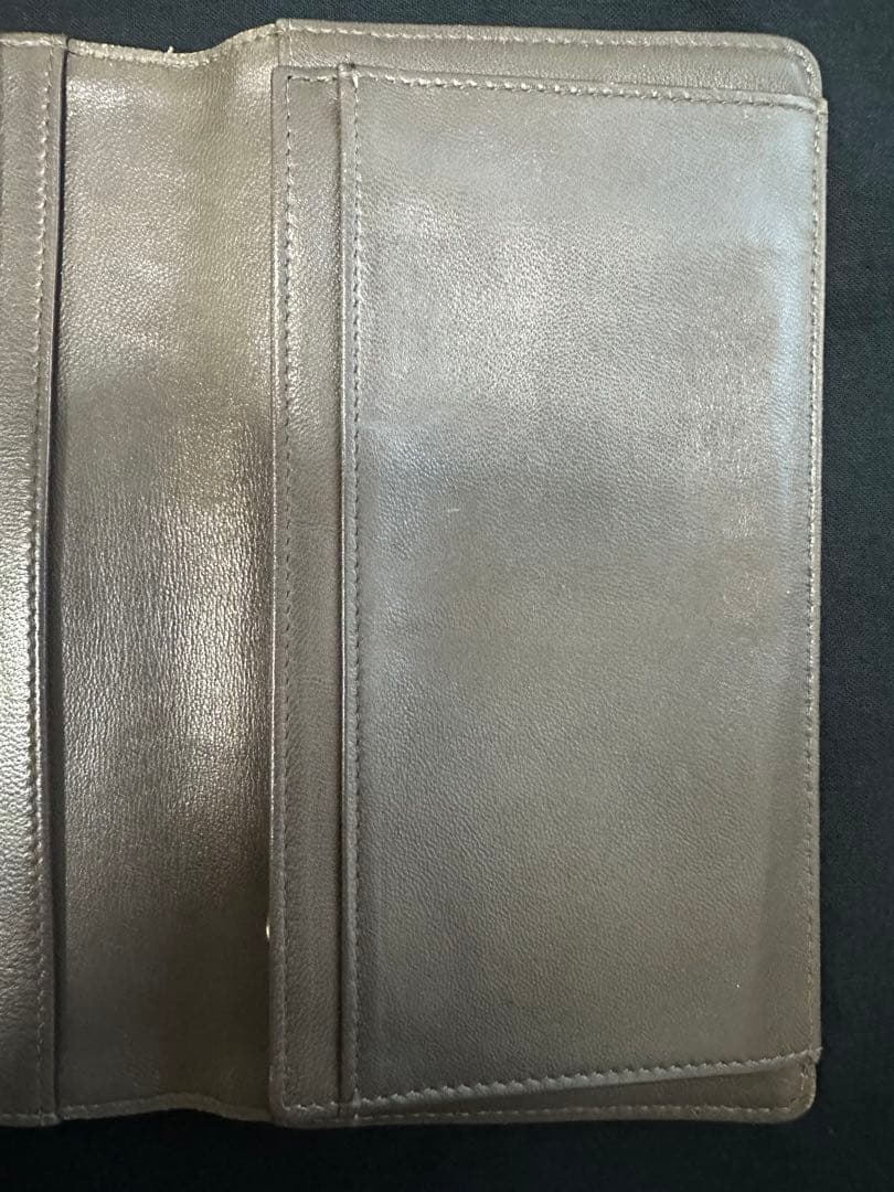 CHANEL フラワーエンボス 長財布 ピンク