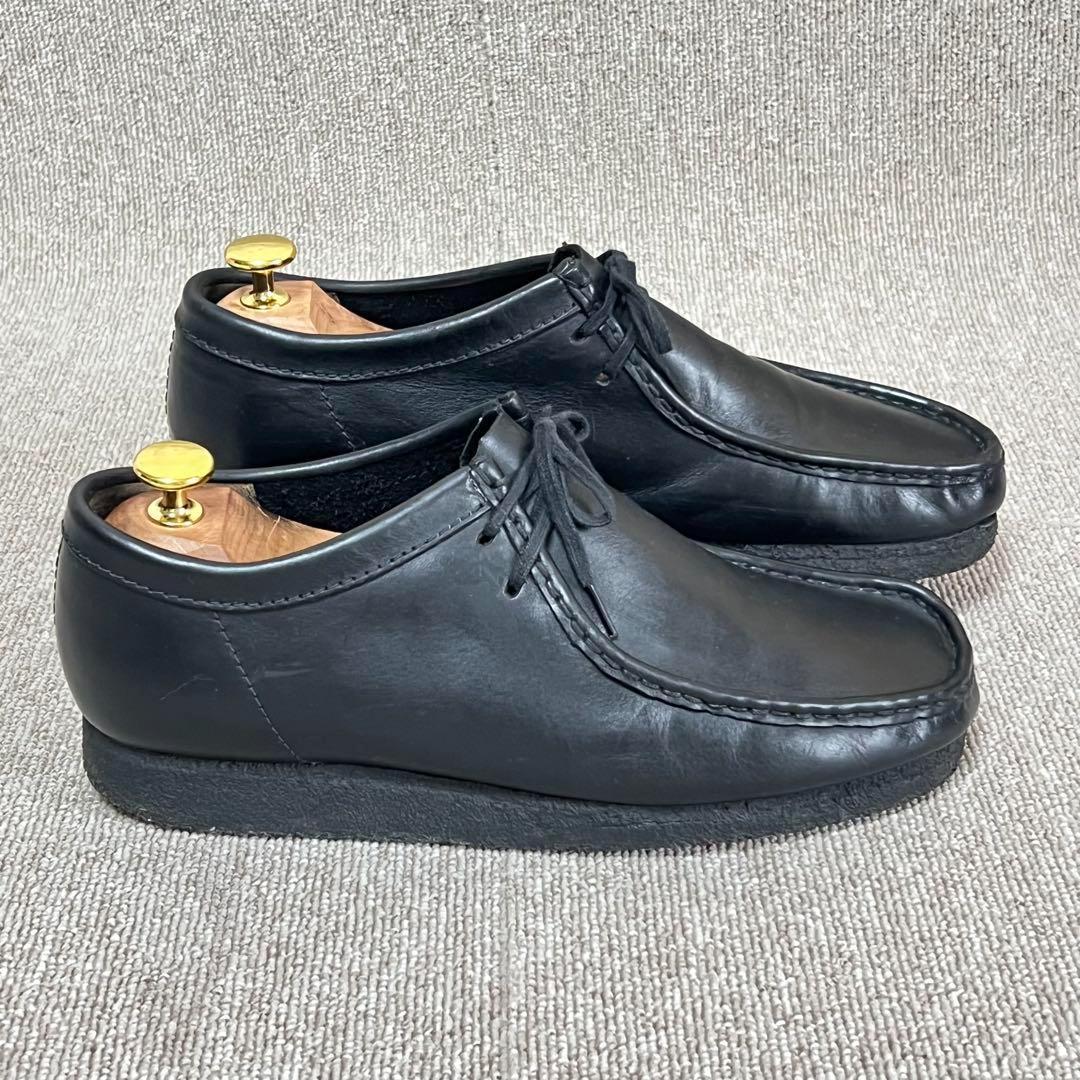 クラークス Clarks ワラビー ブラック レザー 25.0㎝
