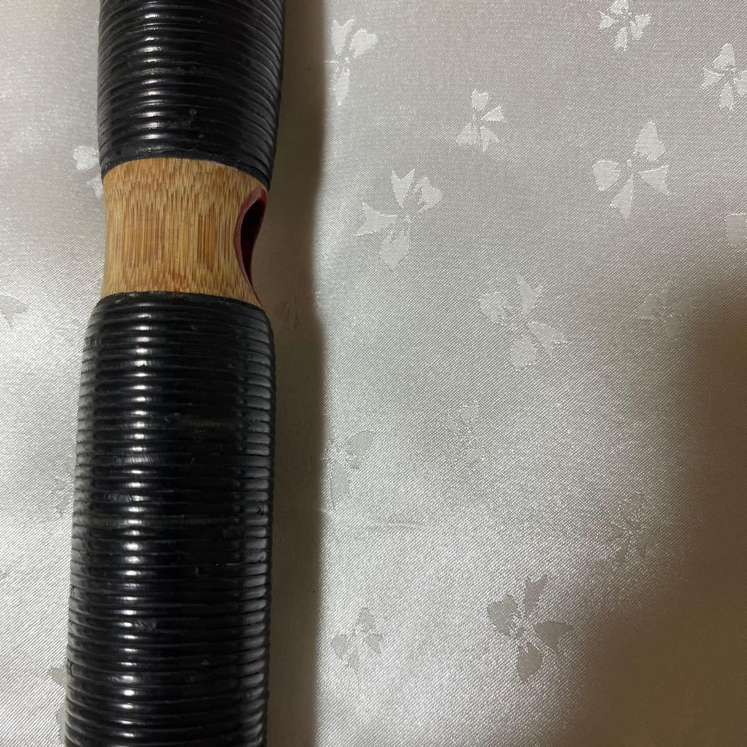 天然煤真竹八つ割管籐巻き龍笛　内袋付