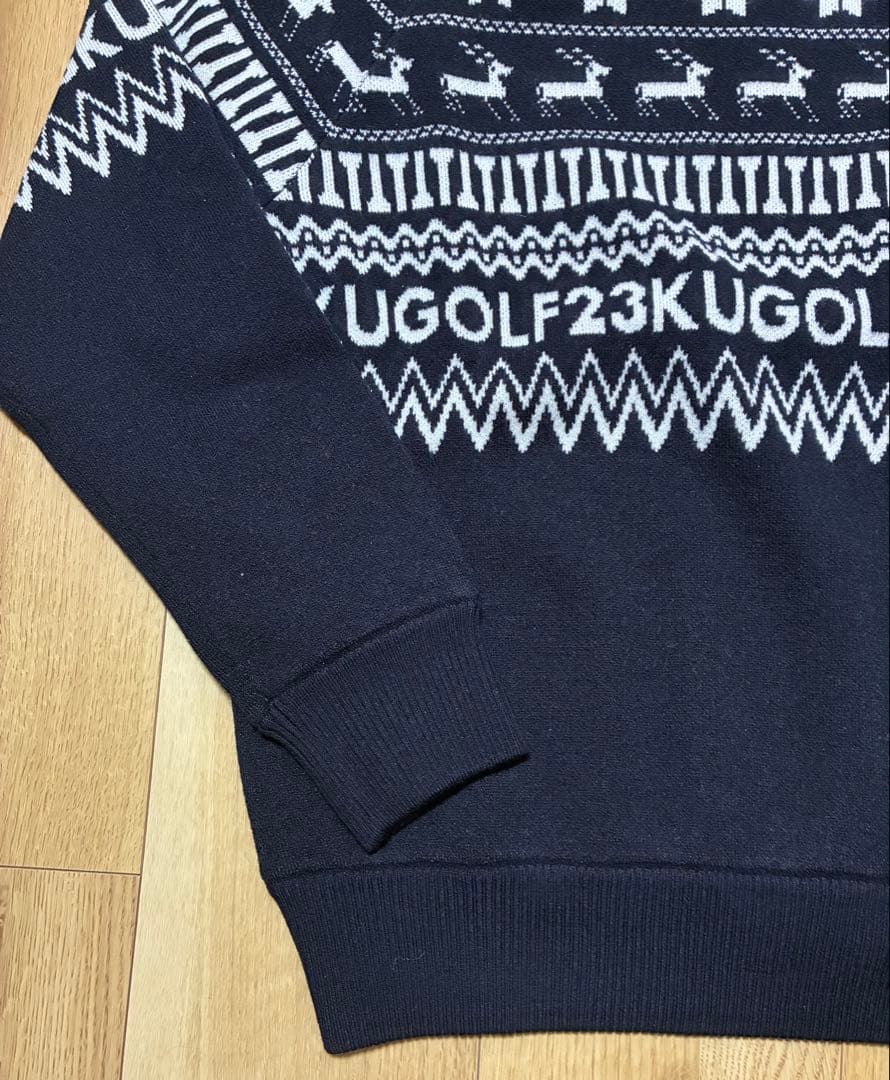 23区ゴルフ長袖ニット防風セーター婦人レディースM