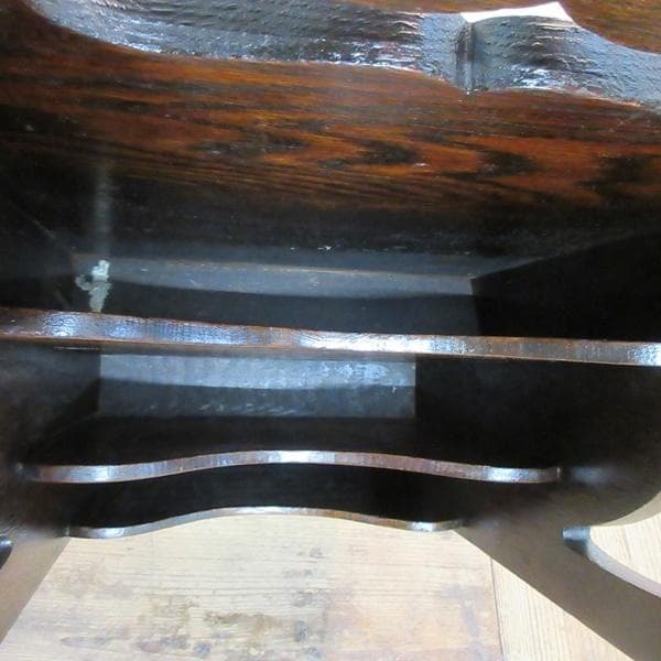 イギリス アンティーク 家具 マガジンラック 新聞/雑誌/楽譜入れ 6091e