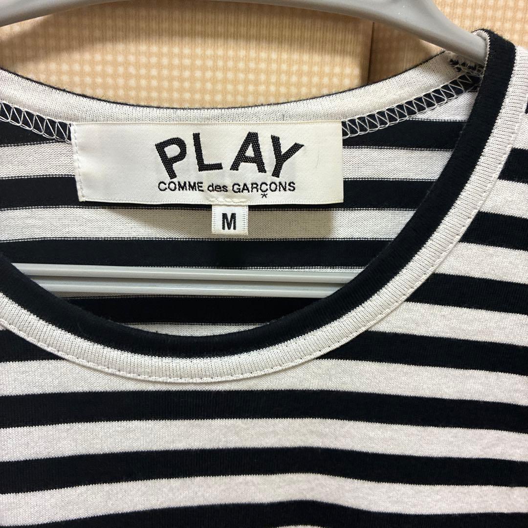 PLAY COMME des GARÇONS ストライプ Tシャツ M