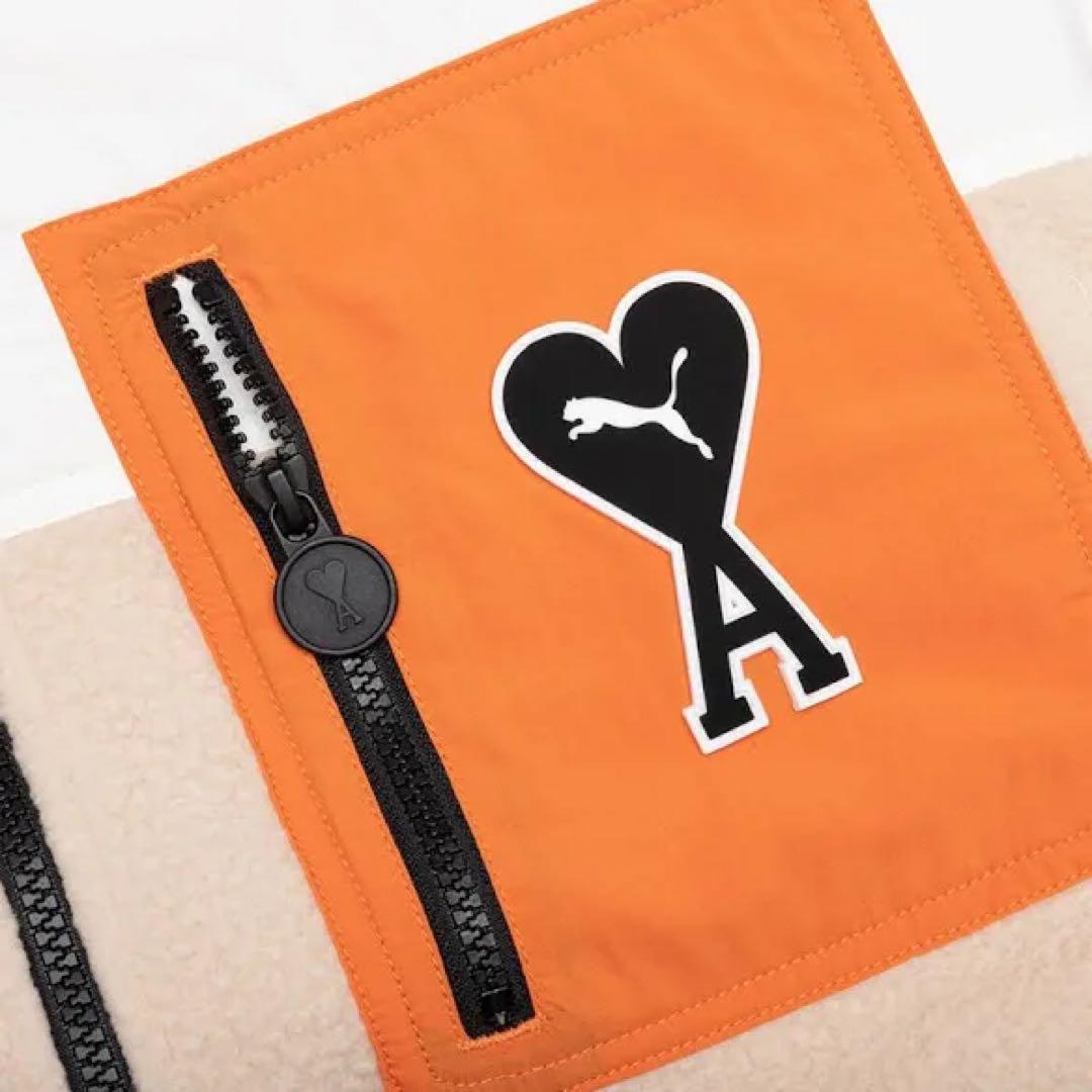 【未使用】ami paris × PUMA ブルゾン　アミパリスフリース　M