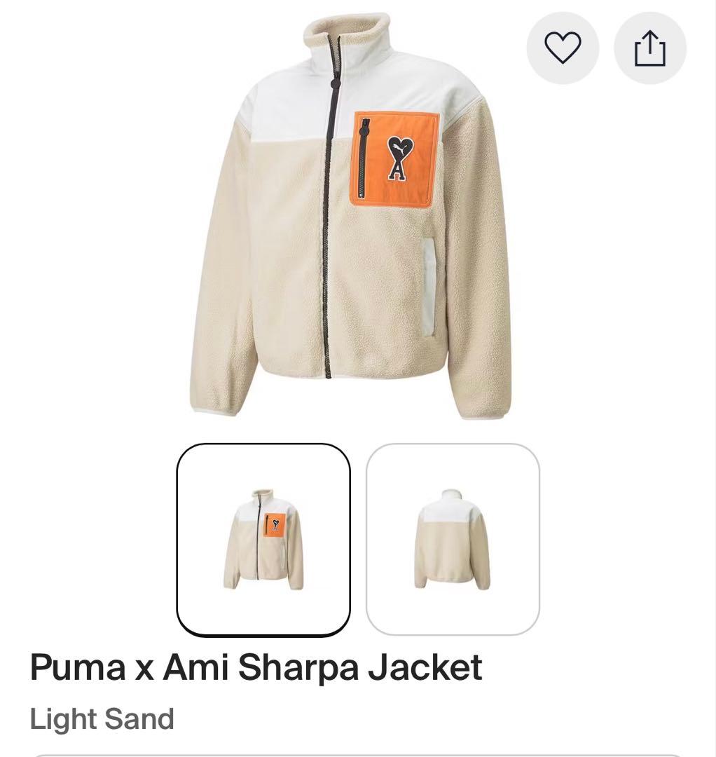 【未使用】ami paris × PUMA ブルゾン　アミパリスフリース　M