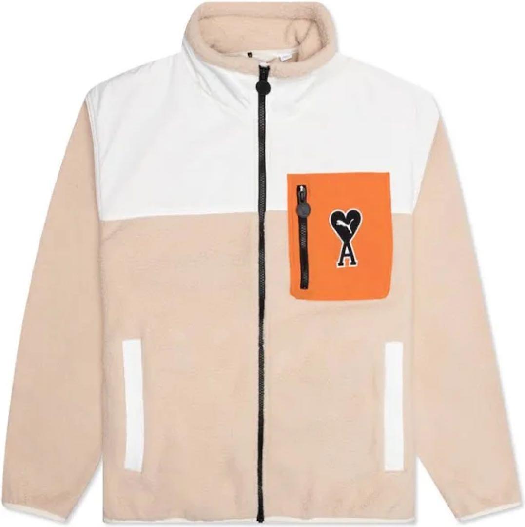 【未使用】ami paris × PUMA ブルゾン　アミパリスフリース　M