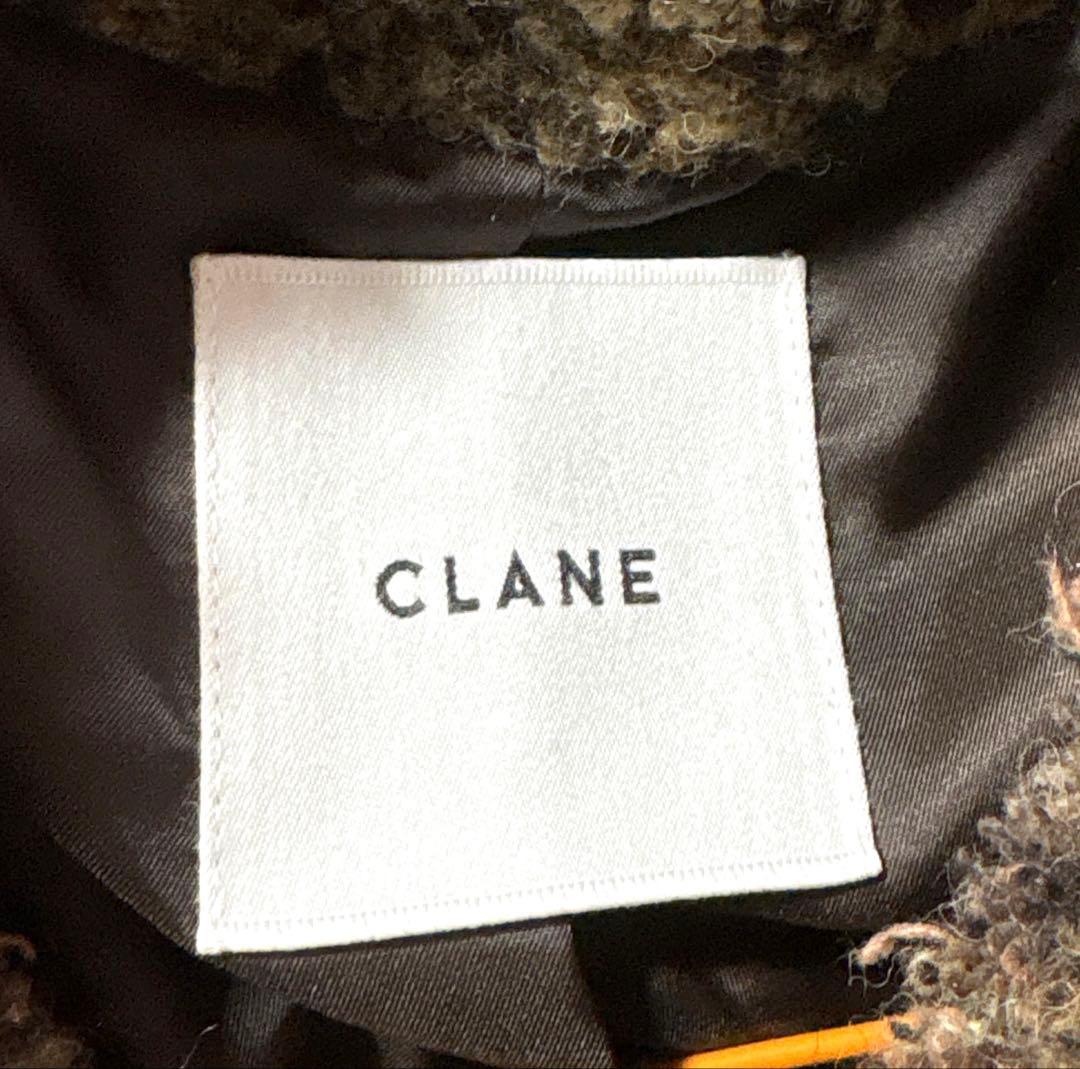 CLANE ノーカラーツイードジャケット
