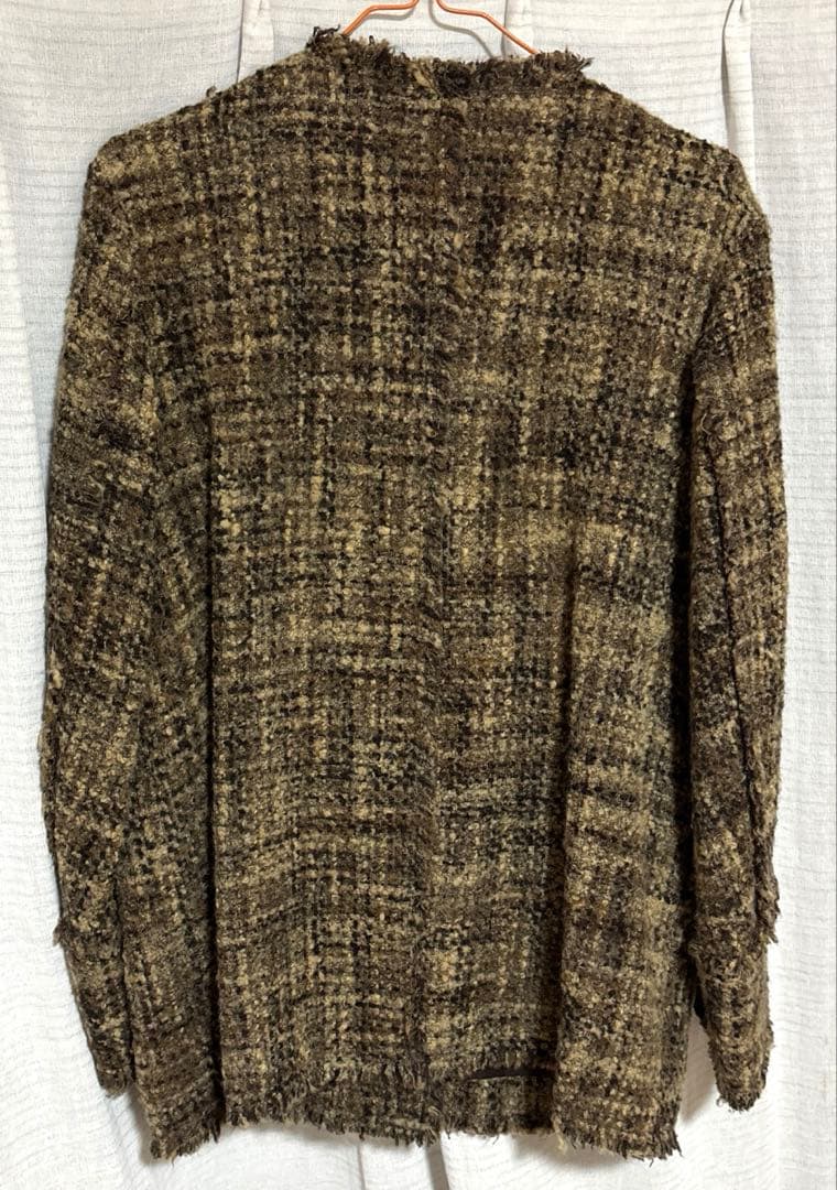 CLANE ノーカラーツイードジャケット