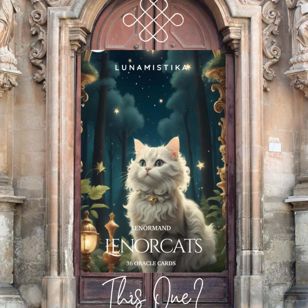 入荷1点のみ✨スペイン作家のキュートデッキ✨柔らか猫ちゃんのルノルマンカード