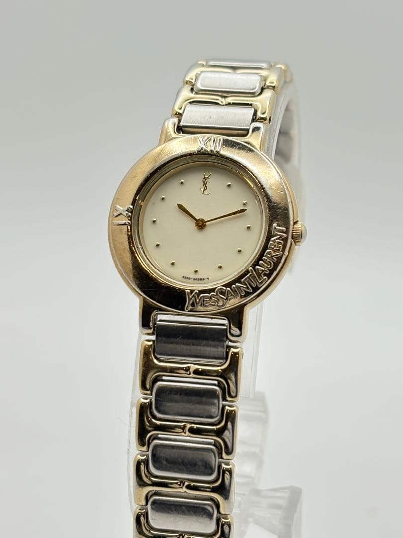 イヴサンローラン Yves Saint Laurent クォーツ 腕時計 稼働品