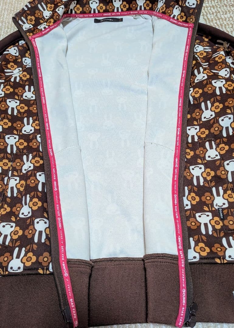 CUNE キューン 花グラム トラックジャケット ウサギ ジャージ Lサイズ