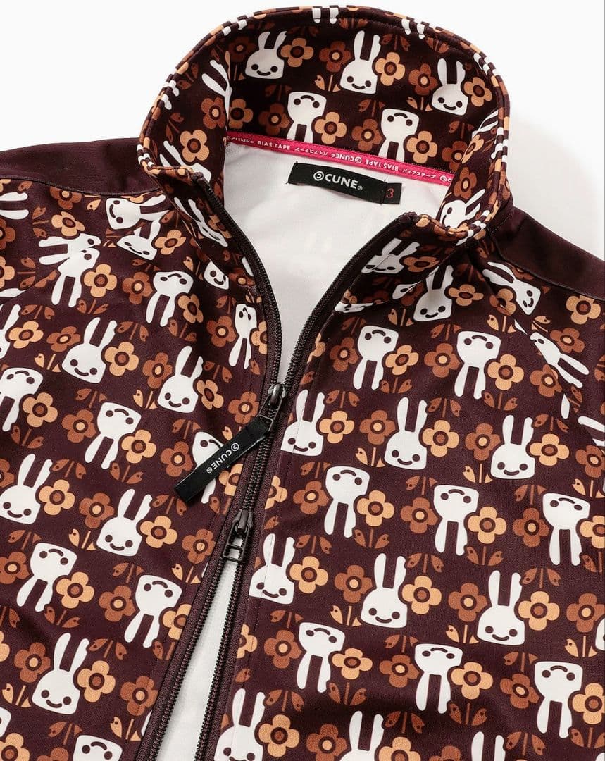 CUNE キューン 花グラム トラックジャケット ウサギ ジャージ Lサイズ
