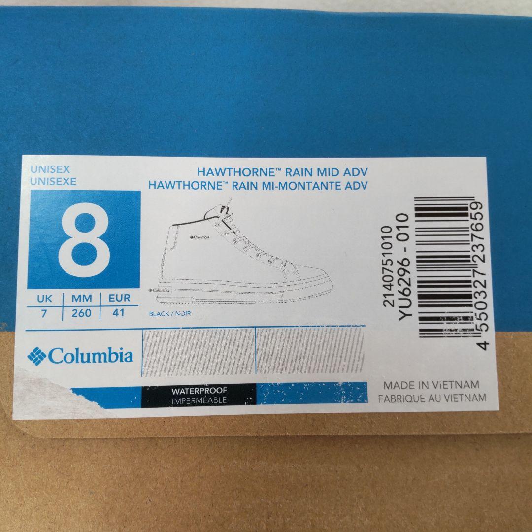 【新品】Columbia ホーソンレイン ミッド 26.0 防水 スニーカー