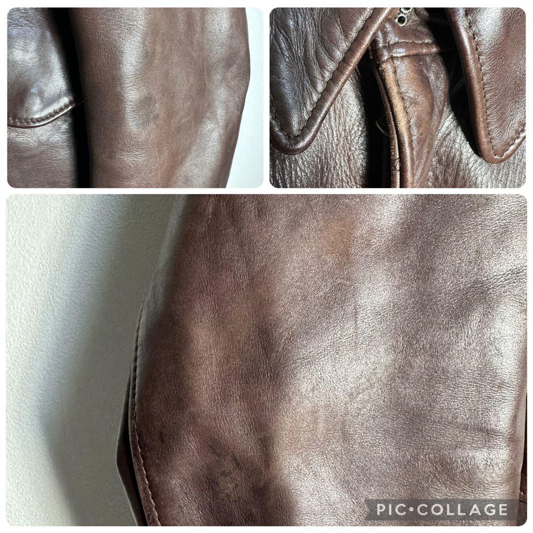 【USA製】アヴィレックス　A-2 レザーフライトジャケット　カウレザー　XL