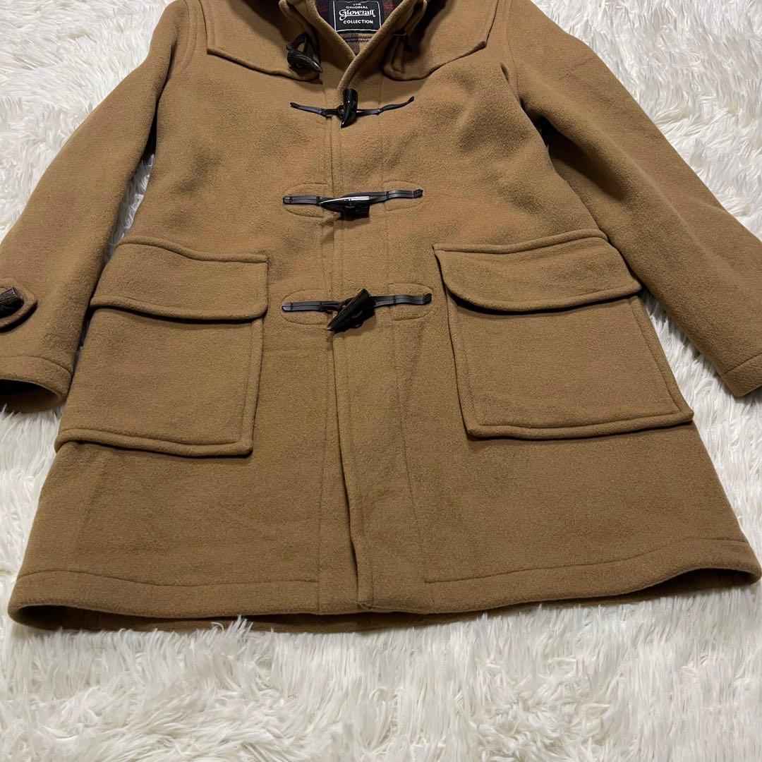 美品✨英国製✨ グローバーオール ダッフルコート キャメル M ウール フード付