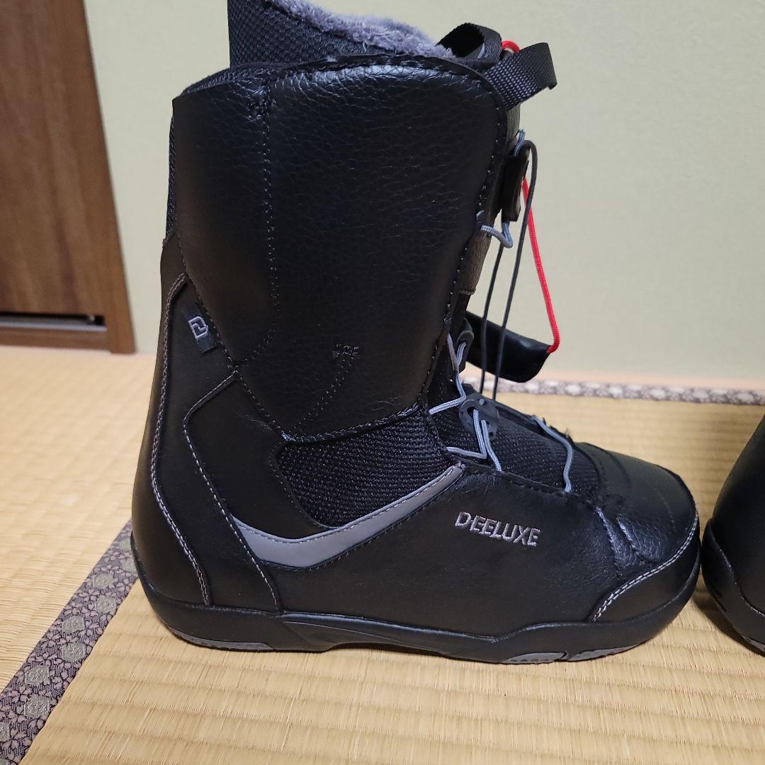ブラック スノーボードブーツ レースアップ式