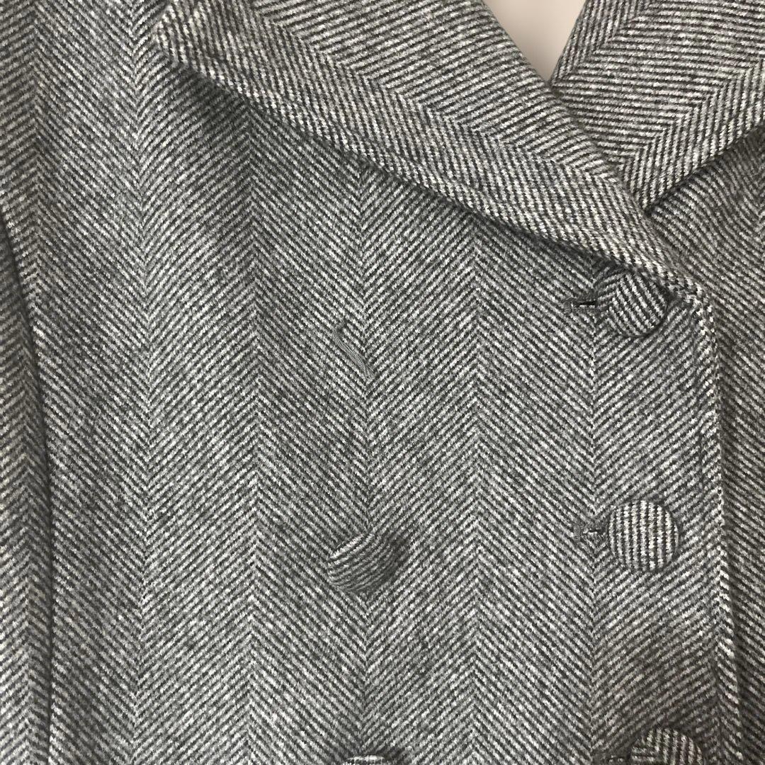 epine エピヌ プリーツフリルジャケット ダブルブレストブルゾン【訳あり】