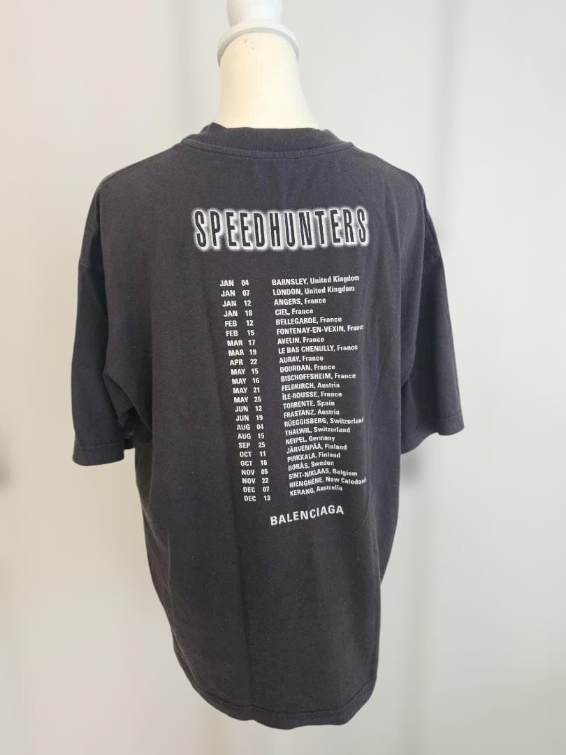 BALENCIAGA スピードハンターズ グラフィック Tシャツ ブラック XS