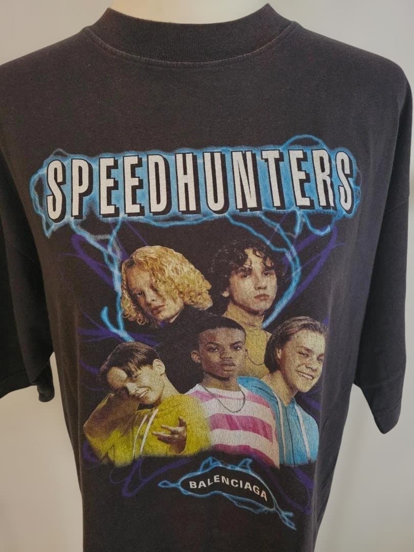BALENCIAGA スピードハンターズ グラフィック Tシャツ ブラック XS
