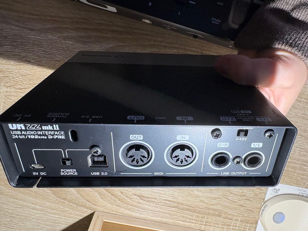 【横浜手渡可】DTMセット　インターフェイス & midiキーボード 49鍵