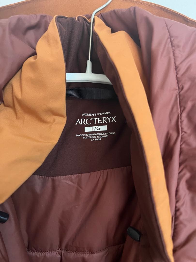 アークテリクス　ロングコート　ブラウン　オレンジ　Ｌ