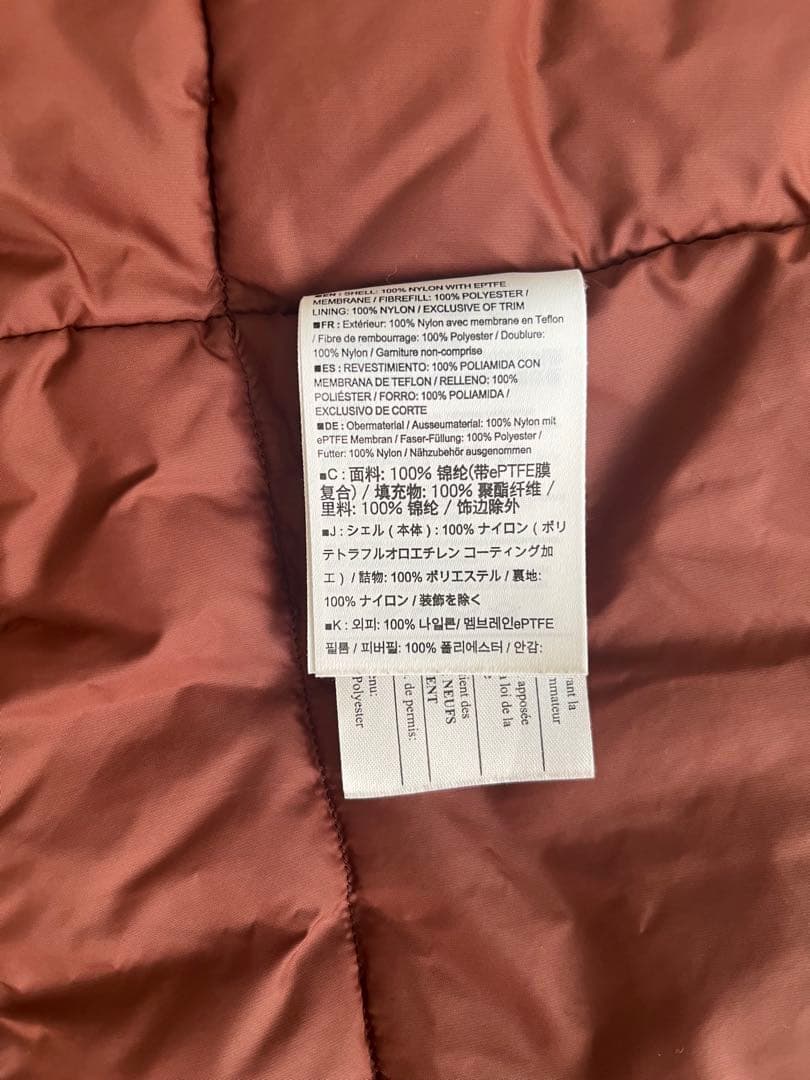 アークテリクス　ロングコート　ブラウン　オレンジ　Ｌ