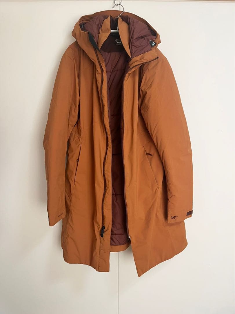アークテリクス　ロングコート　ブラウン　オレンジ　Ｌ