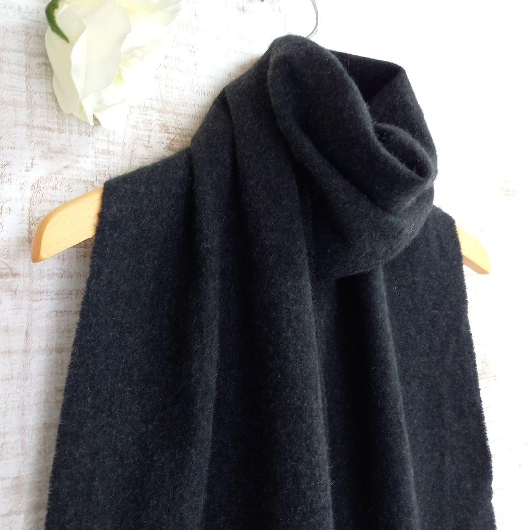 ☆新品☆ LANVIN カシミヤ100% マフラー ダークグレー