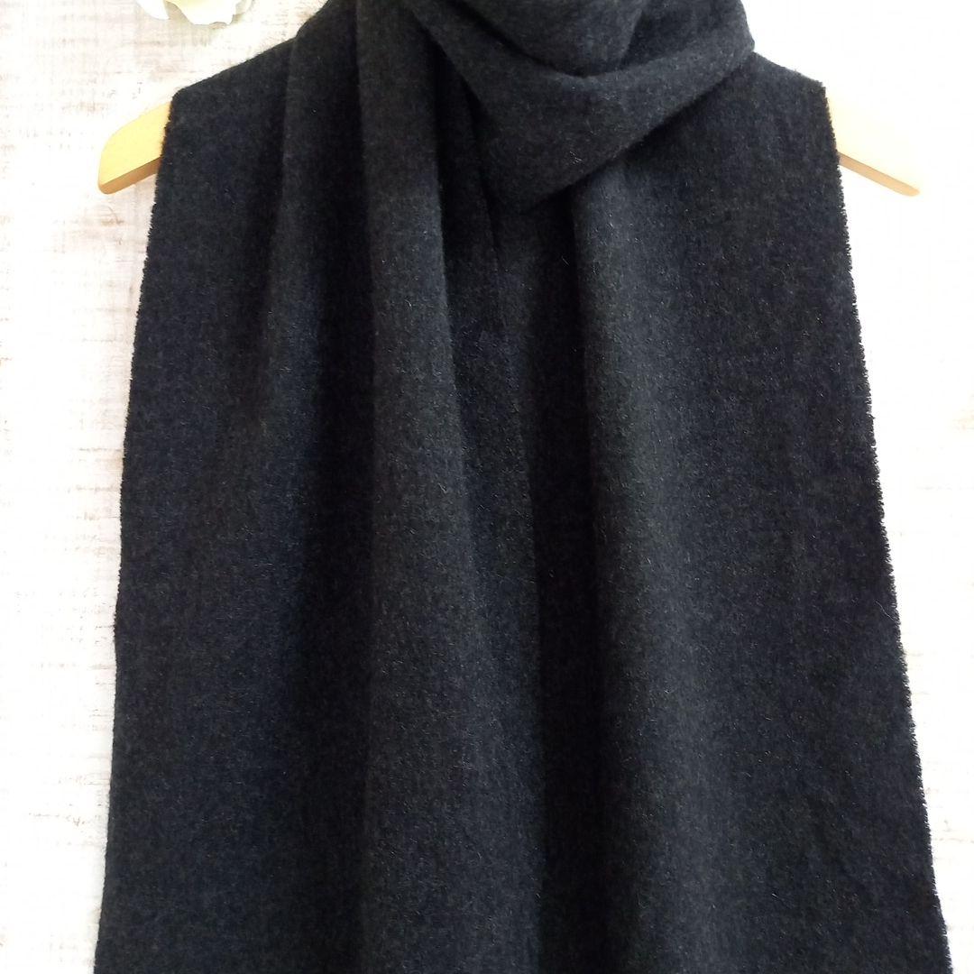 ☆新品☆ LANVIN カシミヤ100% マフラー ダークグレー