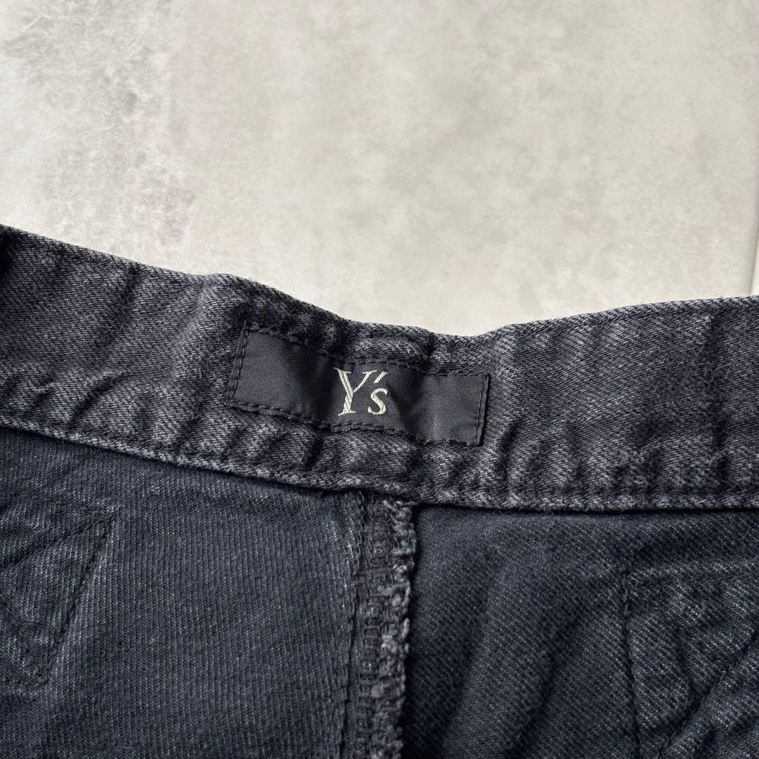【超希少】ワイズ Y's ブラックデニムサルエルパンツ 日本製 ヨウジヤマモト