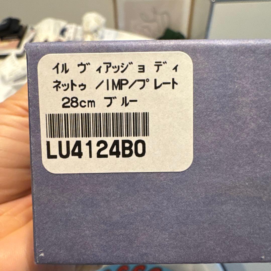 GINORI 28cmプレート　ホワイト・ブルー2枚セット