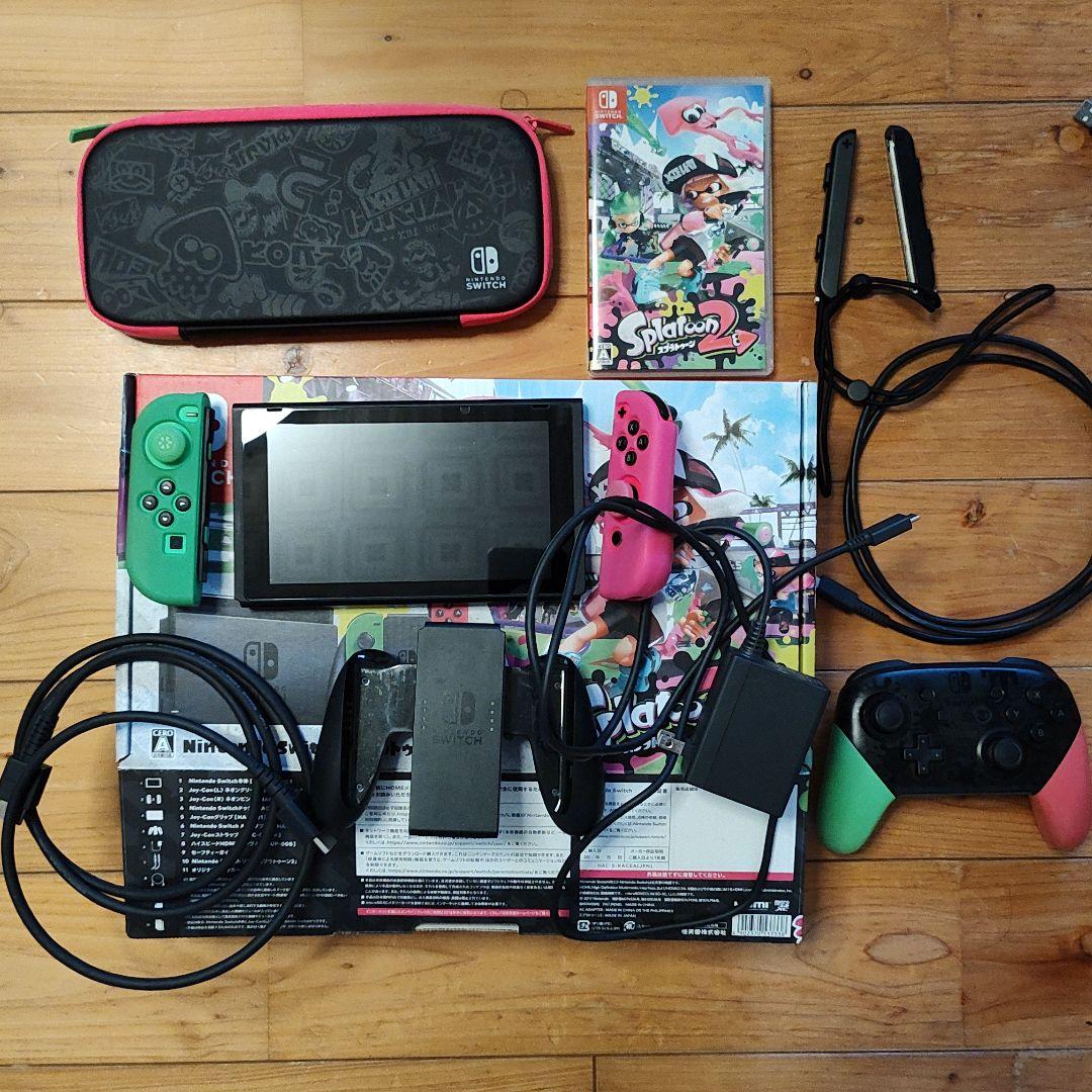 Nintendo Switch スプラトゥーン2セット　プロコン　あつ森ドック