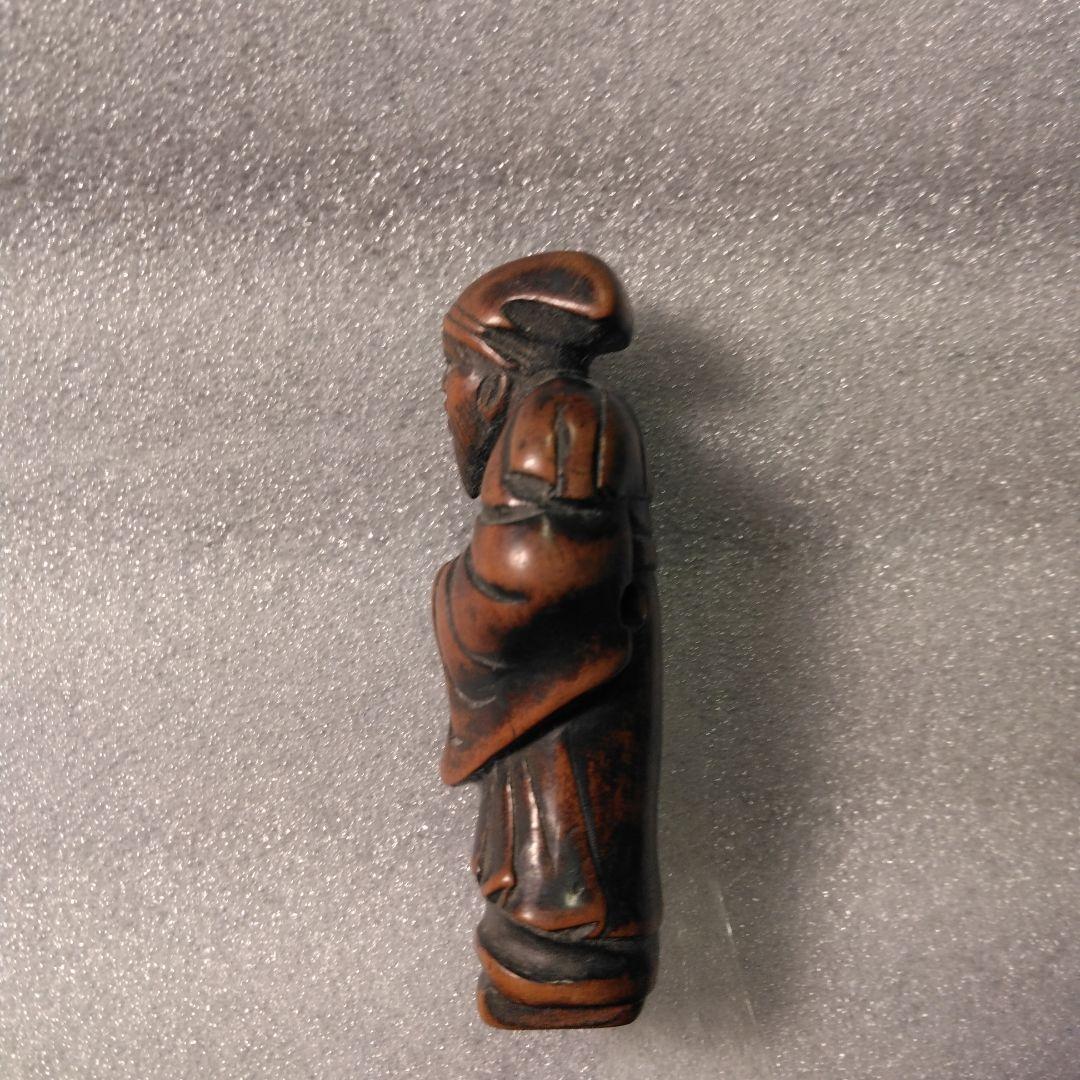 古い　根付け木製 骨董　着物 揚げ物 k