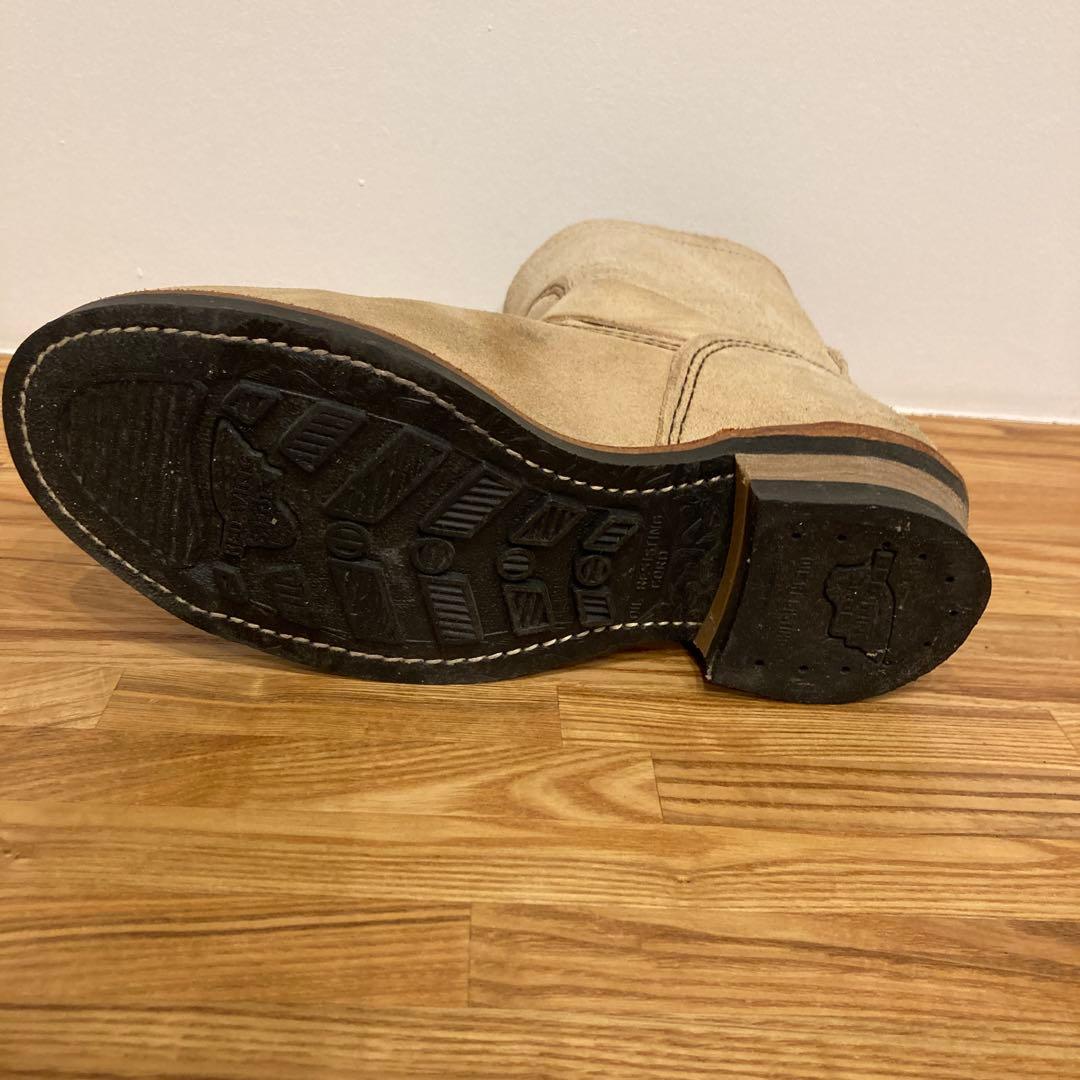 レッドウイング 2965 エンジニアブーツ ショート ベージュ 8.5